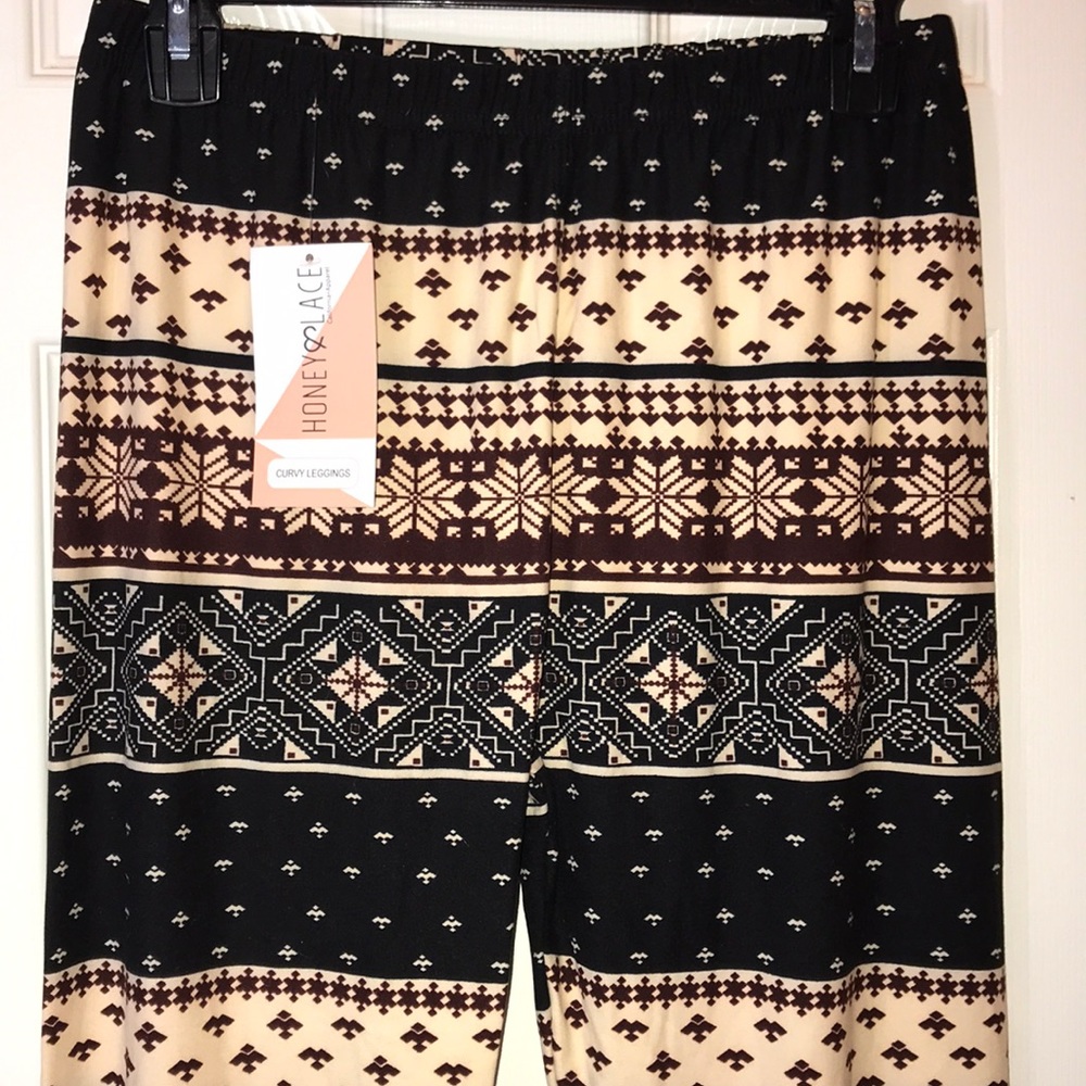 Fair Isle Print Leggings